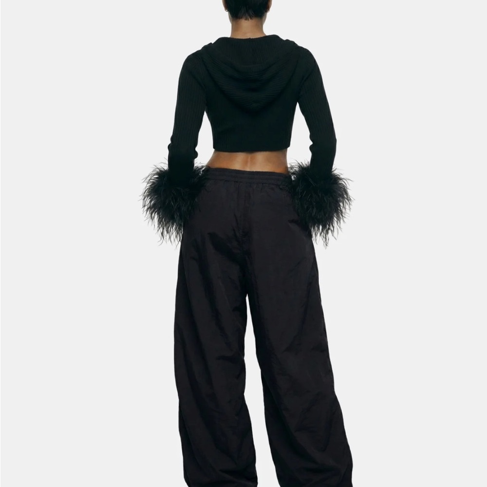 Hanifa Mail Women's Sweat Pants-Black - Picture 3 of 3